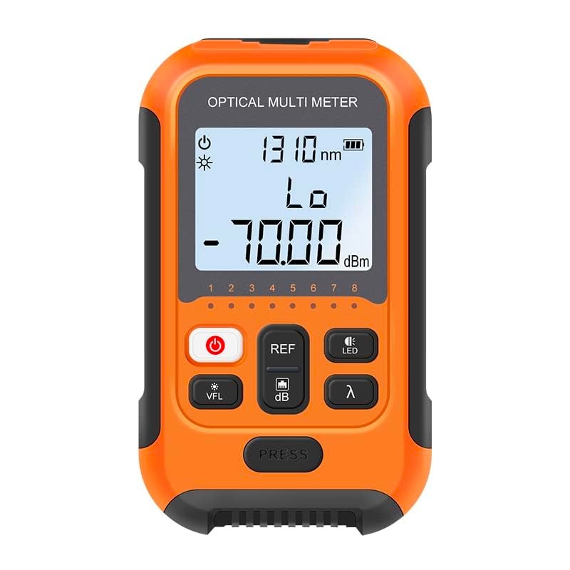D YEDEMC Fiber Optic Cable Tester Portable Optical Fiber Power Meter FC/SC/ST Universal Interface Integrated OPM, VFL, and RJ45 Functions (OPM-VFL-2) - Image 2